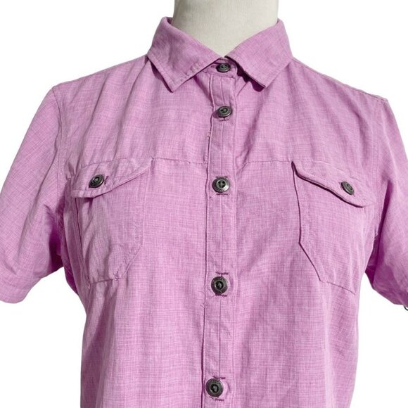 Outdoor Research Medium Short Sleeve Shirt Button Down Top Blouse Collared - Picture 2 of 8